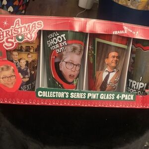 A Christmas Story Collector's Series Pint Glass 4-Pack